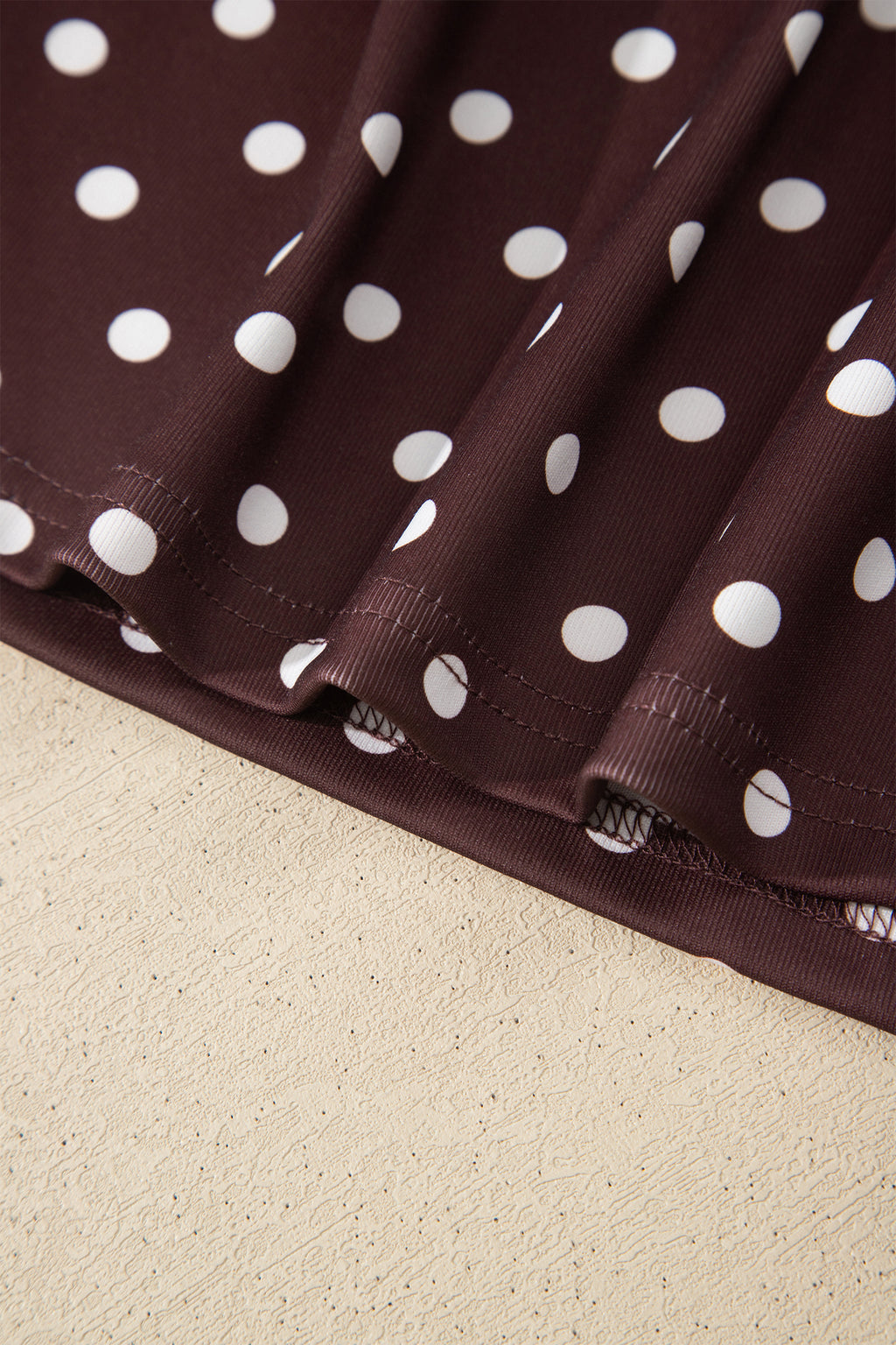 Pink Polka Dot Halter Tank Drawstring Elastic Waist Short Set