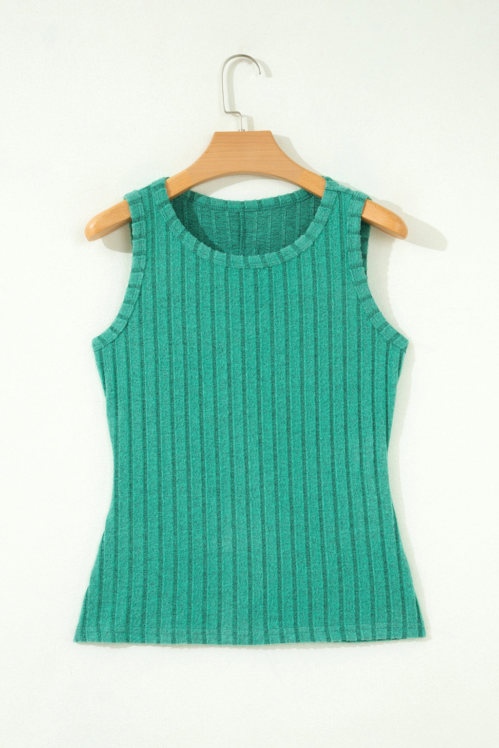 Camel Slim Ribbed Mineral Wash Tank Top