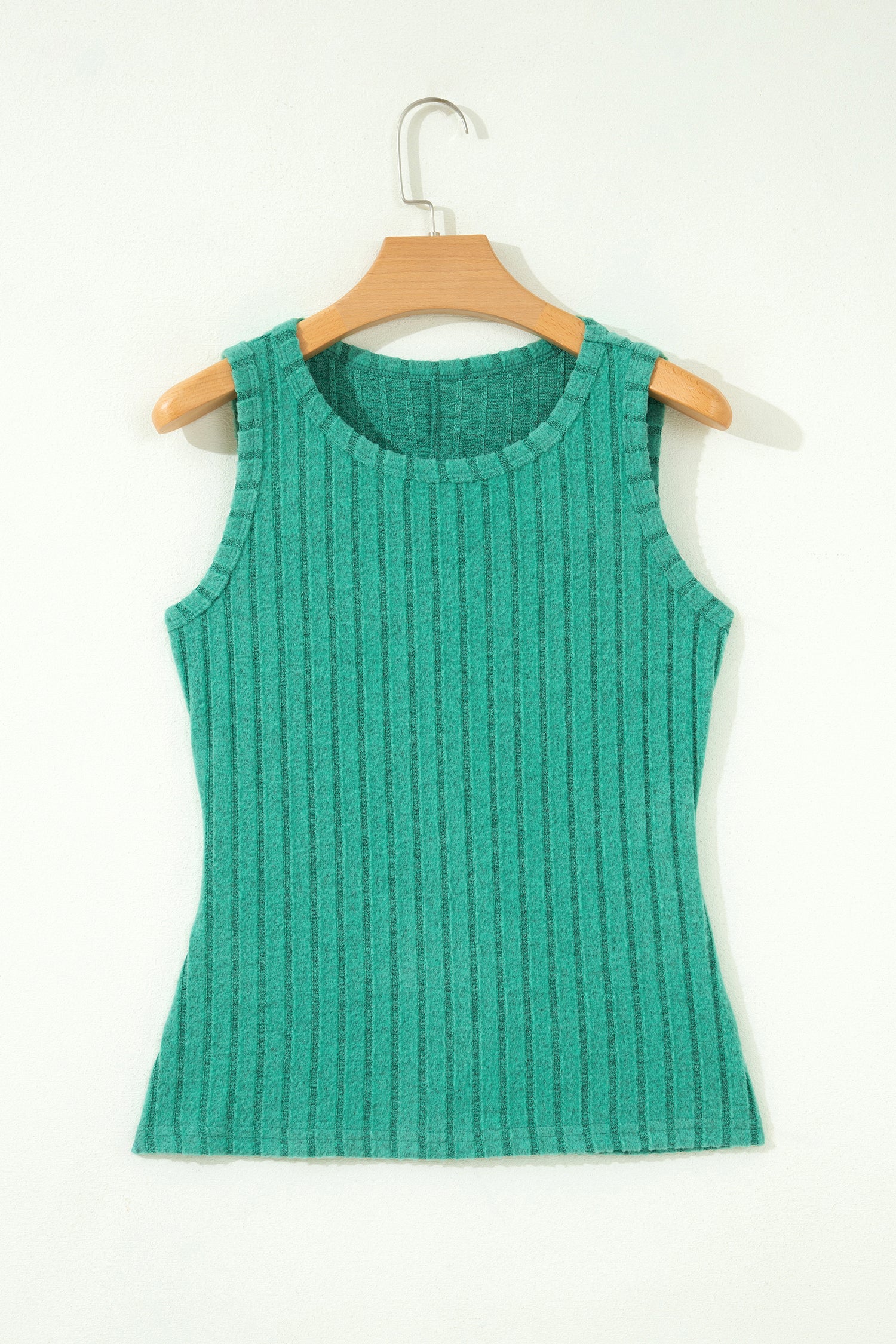 Camel Slim Ribbed Mineral Wash Tank Top