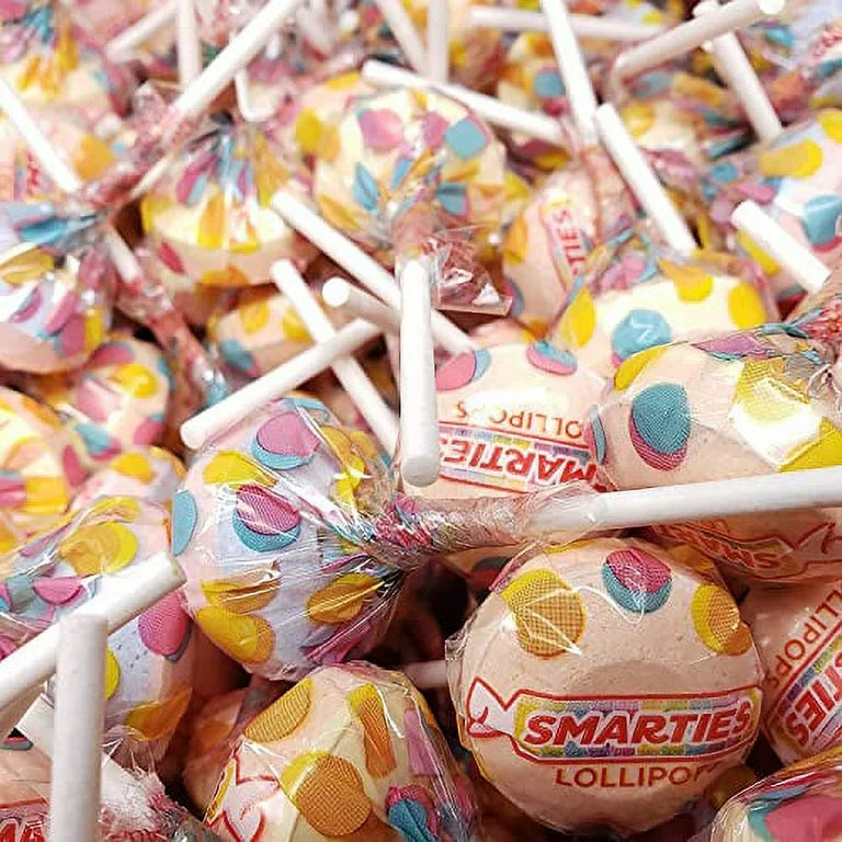 Smarties Lollipops Candy – Assorted Fruit Flavors – Bulk Value Bag