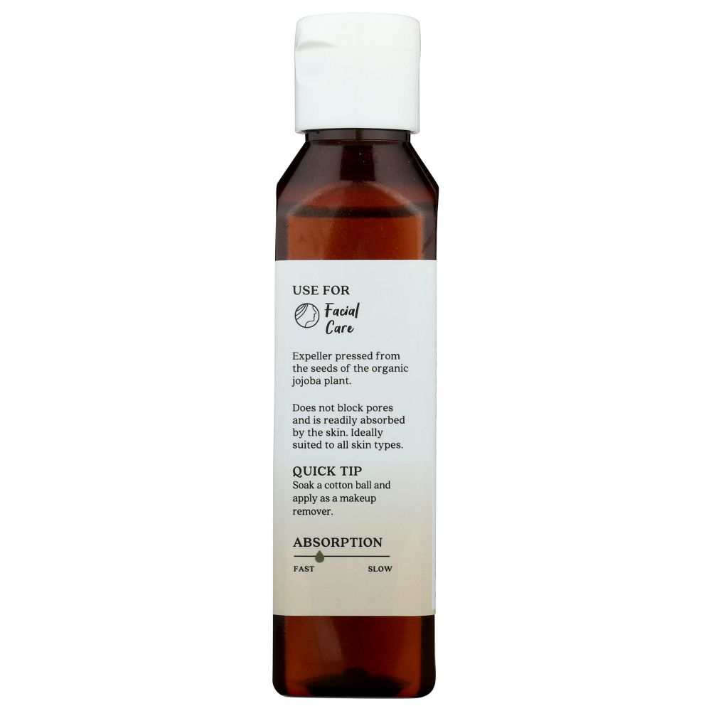AURA CACIA Organic Jojoba Skin Care Oil - 4oz  Hair & Skin Moisturizer