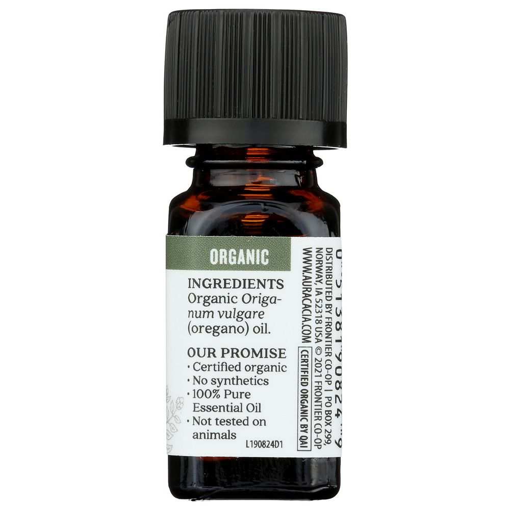 AURA CACIA: Organic Oregano Essential Oil, 0.25 oz