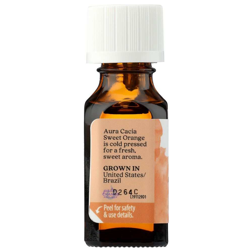 AURA CACIA: 100% Pure Essential Oil Sweet Orange, 0.5 Oz