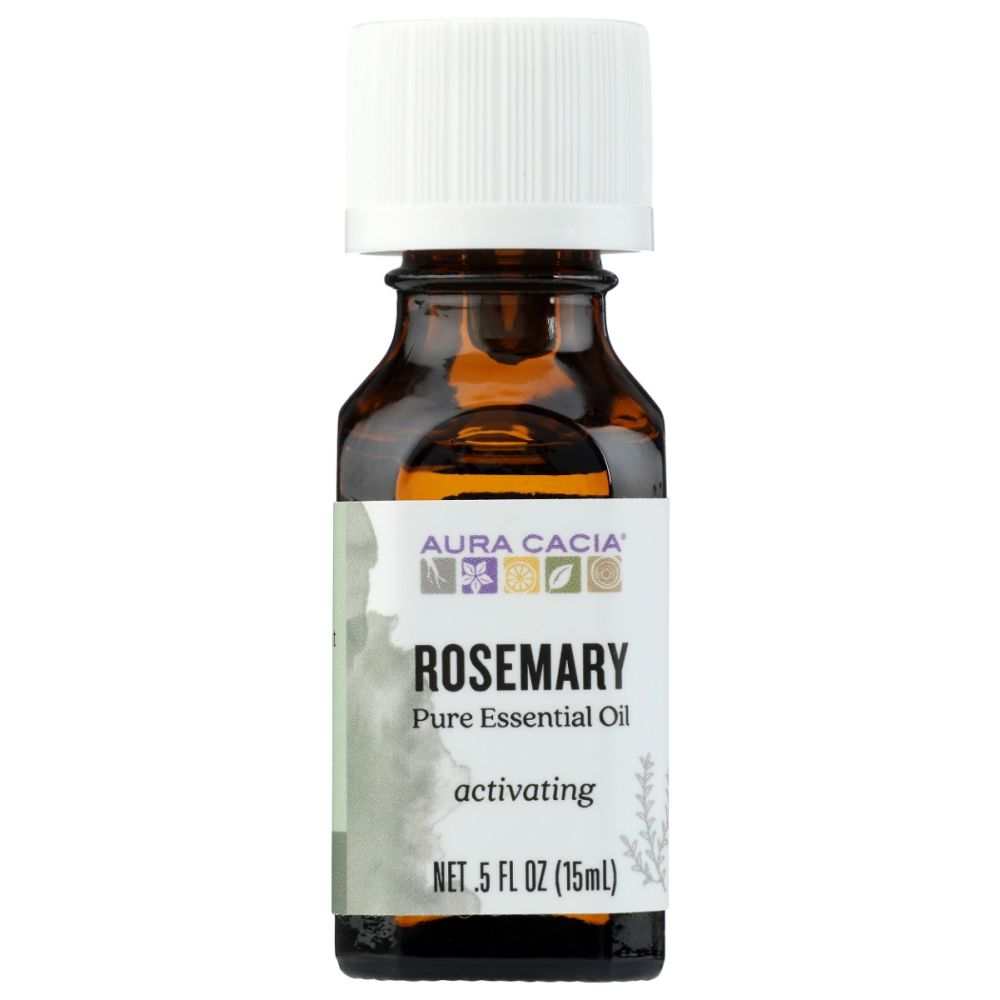 AURA CACIA: 100% Pure Essential Oil Rosemary, 0.5 Oz