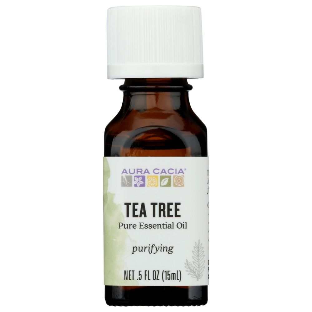 AURA CACIA: 100% Pure Essential Oil Tea Tree, 0.5 Oz