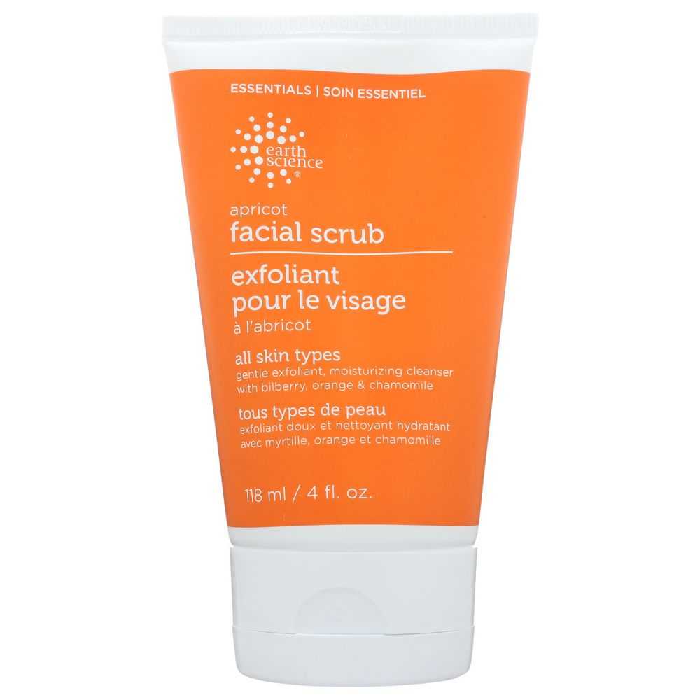 EARTH SCIENCE: Facial Scrub Apricot Gentle, 4 oz