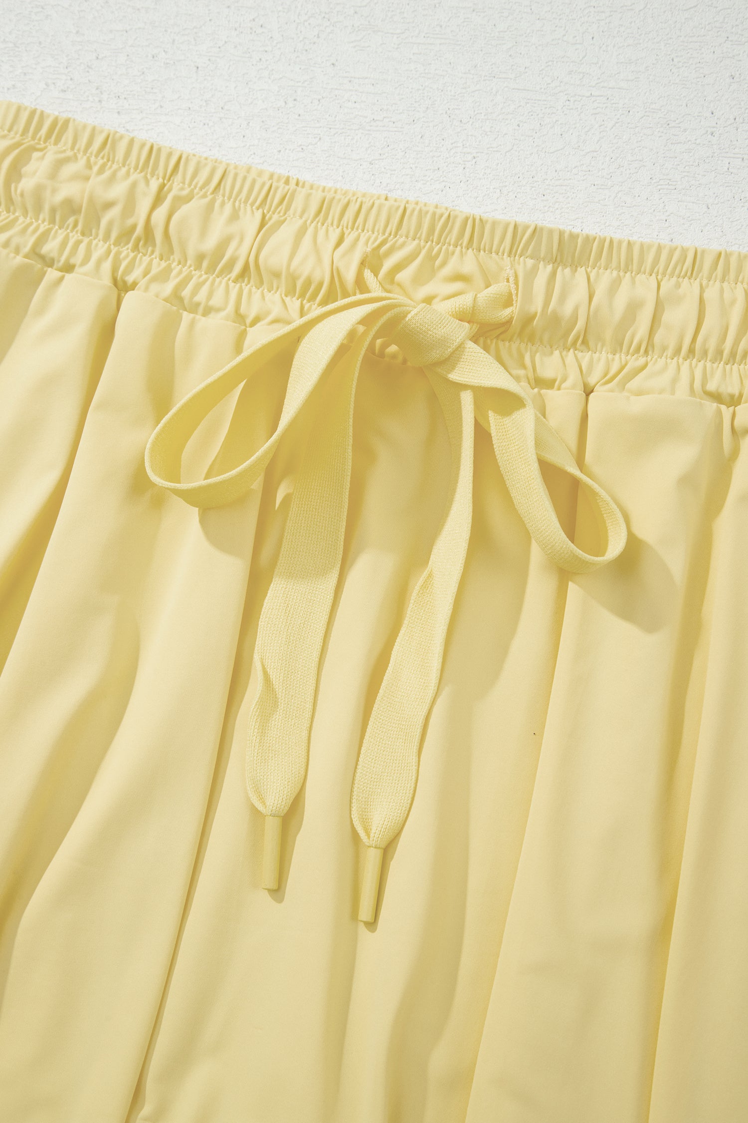 Dark Blue Drawstring Elastic Waistband Lined Tennis Skorts