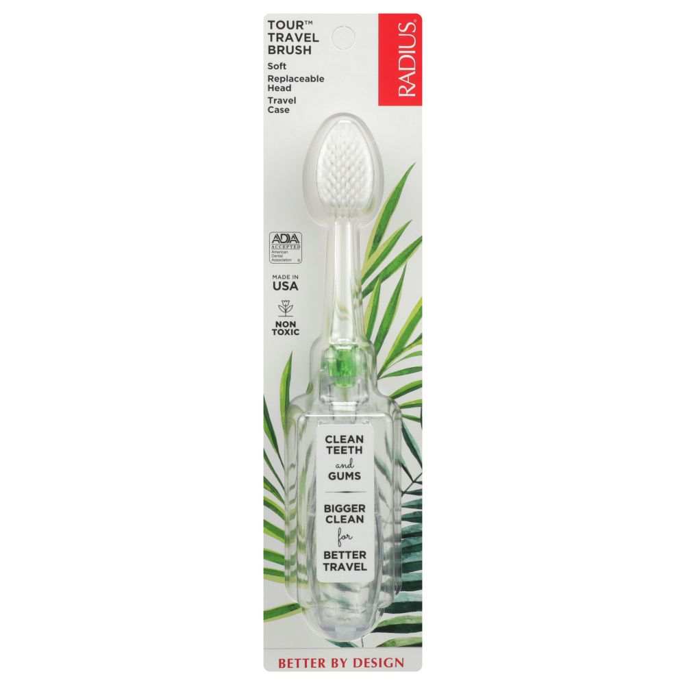 RADIUS: Travel Brush Soft, 1 ea