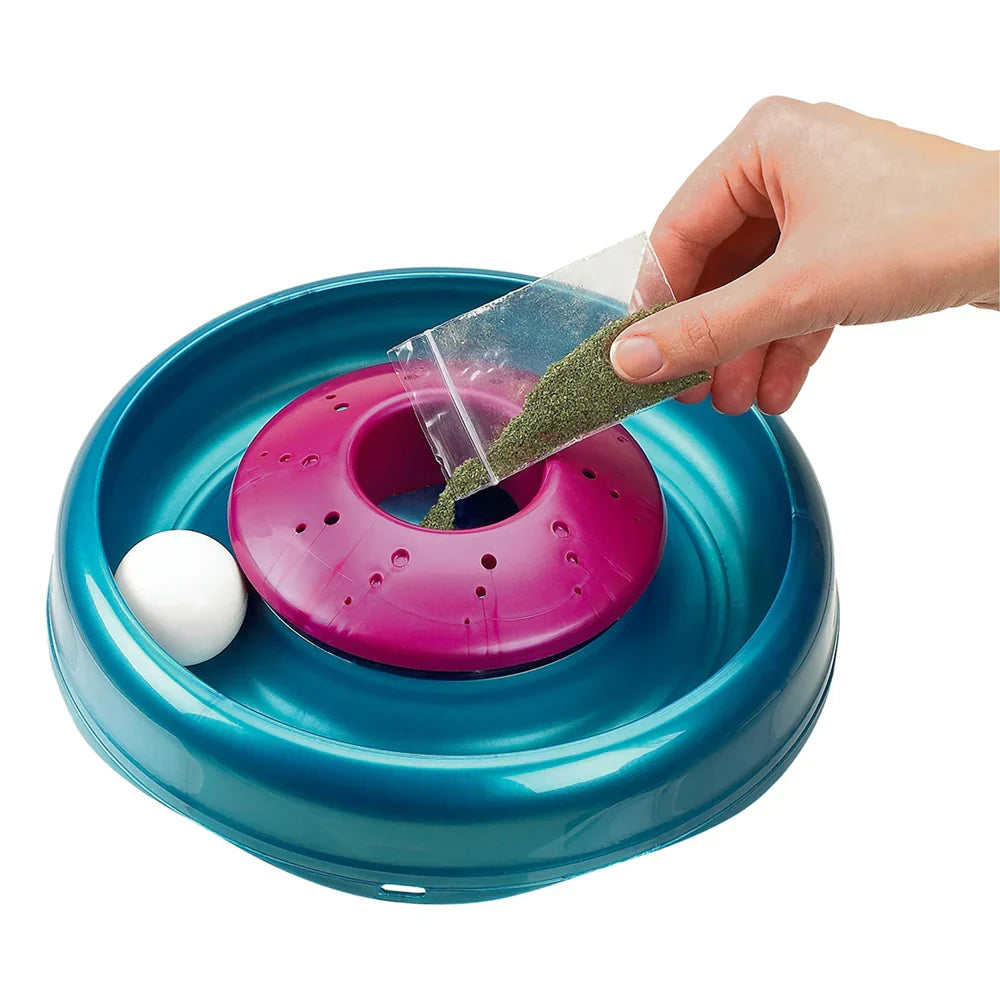 Bergan Catnip Cyclone Cat Toy w/Catnip & Ball Attaches to Turbo Scratcher/Star Chaser
