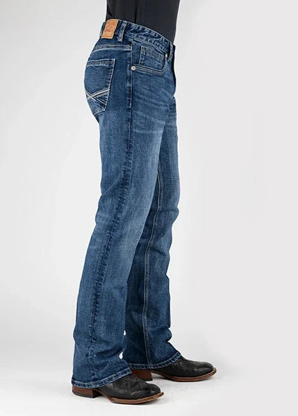 Stetson 1015 Rocker Stretch Fit (Medium Wash) - Men's Jeans
