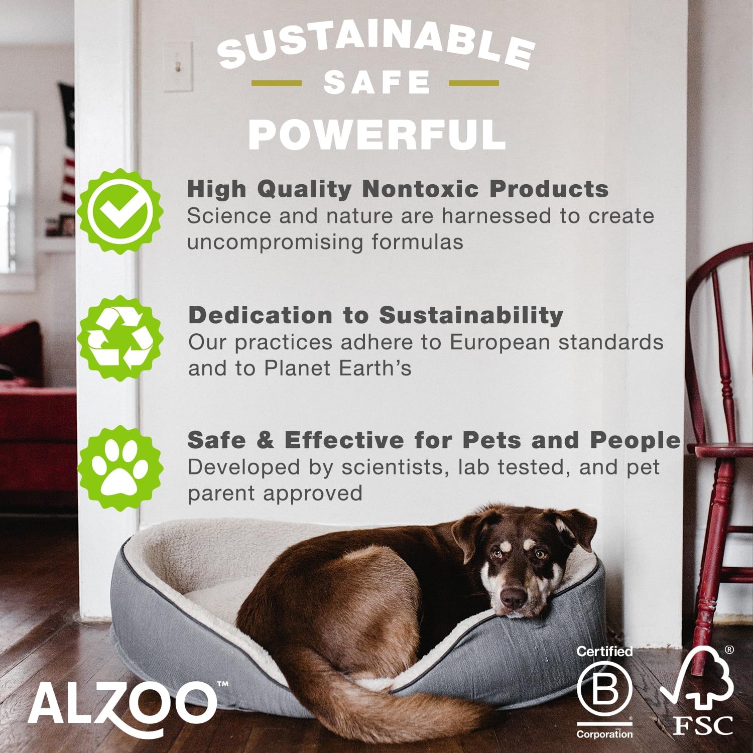 Alzoo Reusable Dog Shampoo Bottle 16 oz.