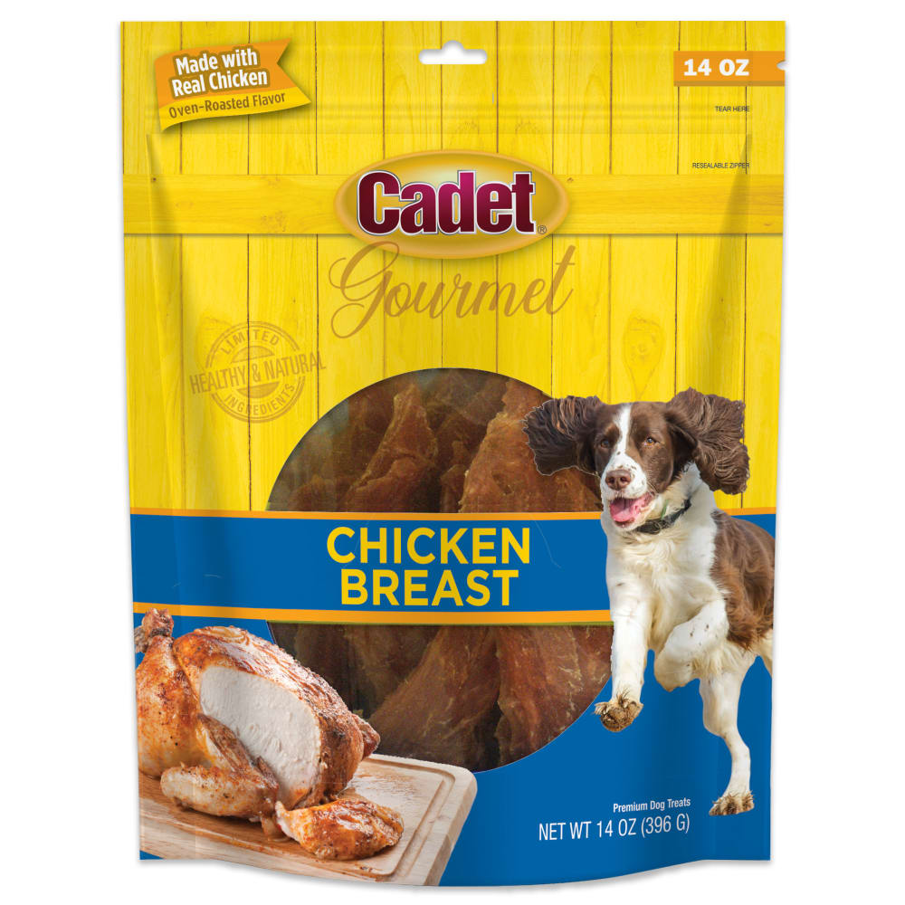 Chicken Dog Cadet Premium Oven Roasted Gourmet Breast Treats 14 Oz.