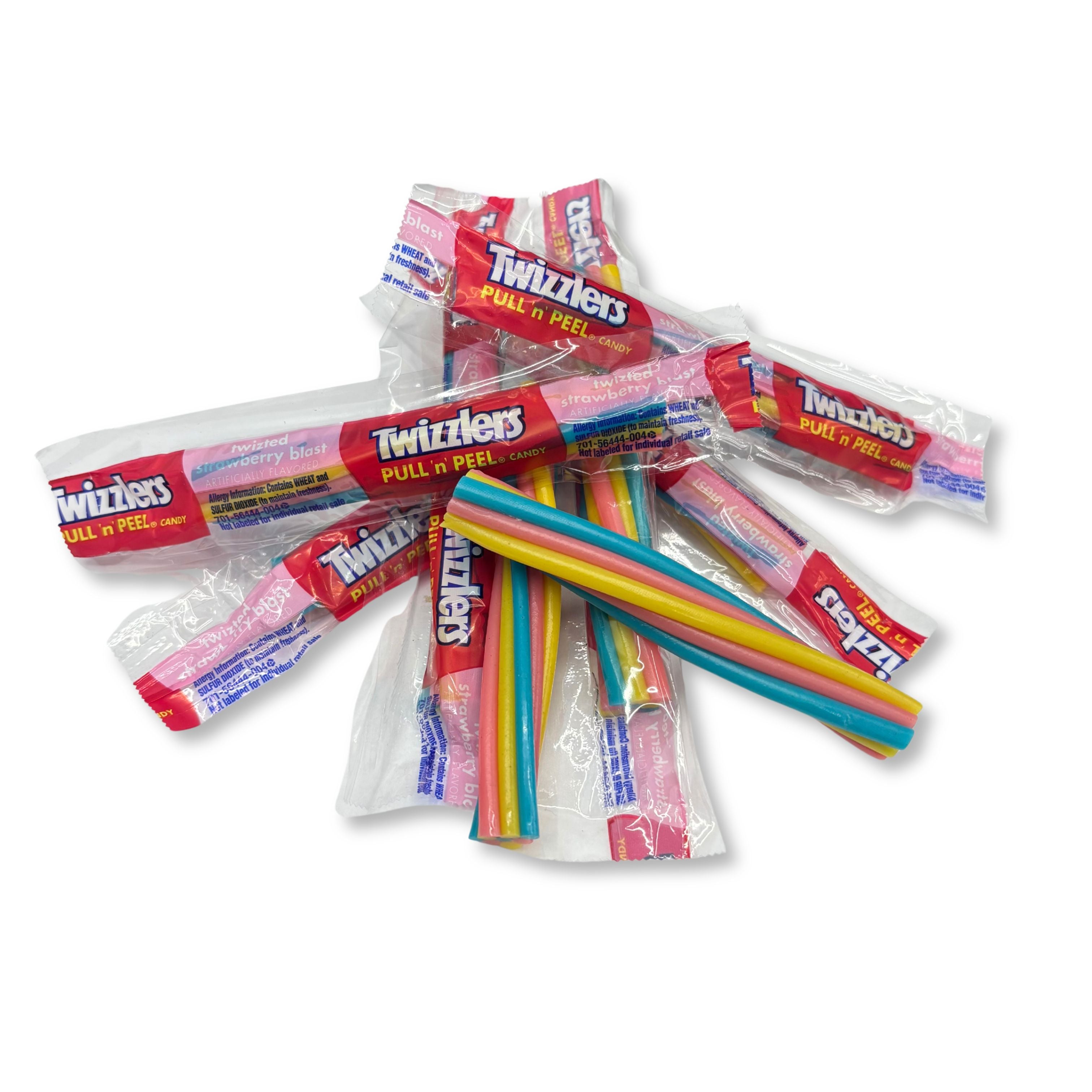 Twizzlers Pull 'n' Peel Candy – Twisted Strawberry Blast – Bulk Value Bag