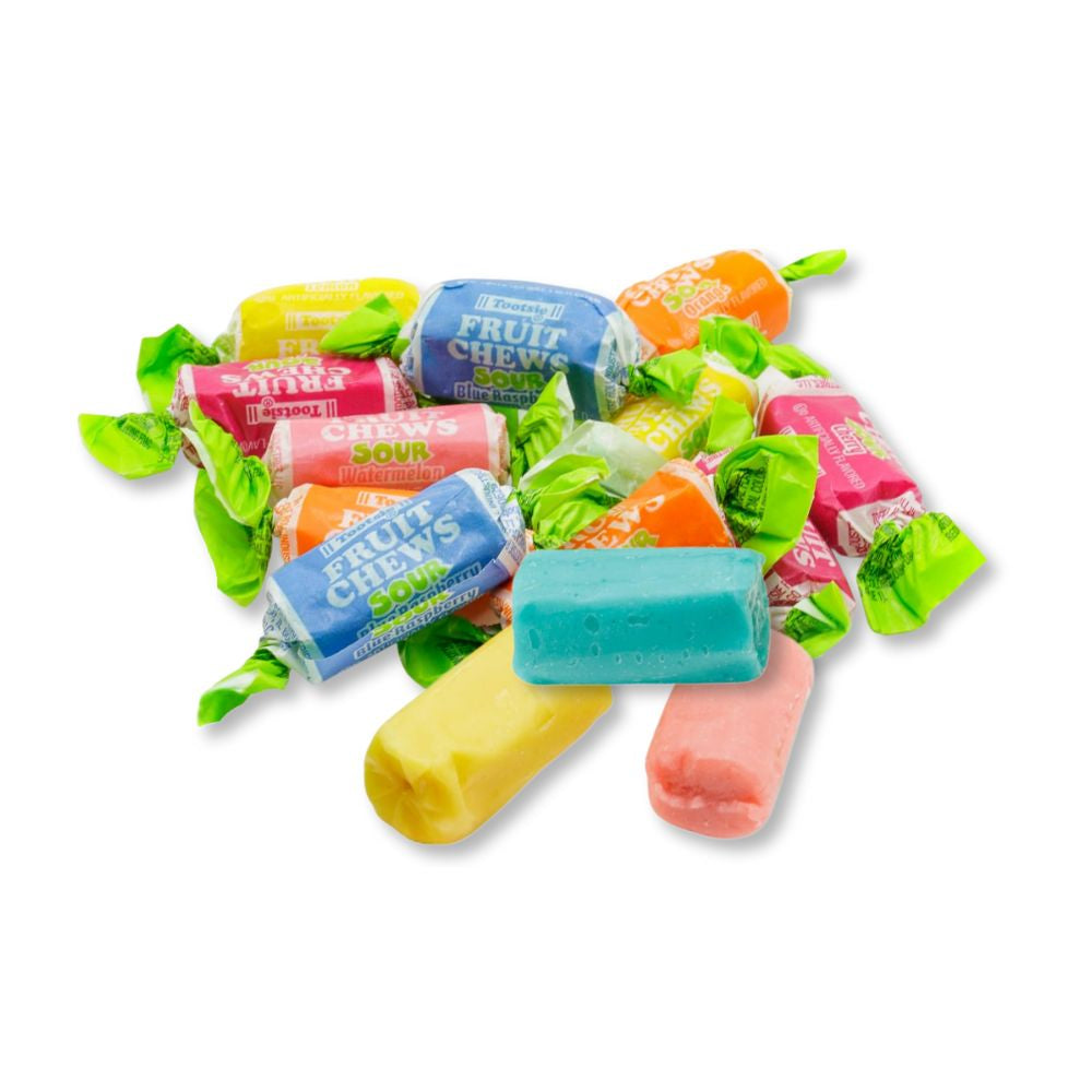 Tootsie Roll Fruit Chews – Sour – Assorted Flavors – Bulk Value Bag