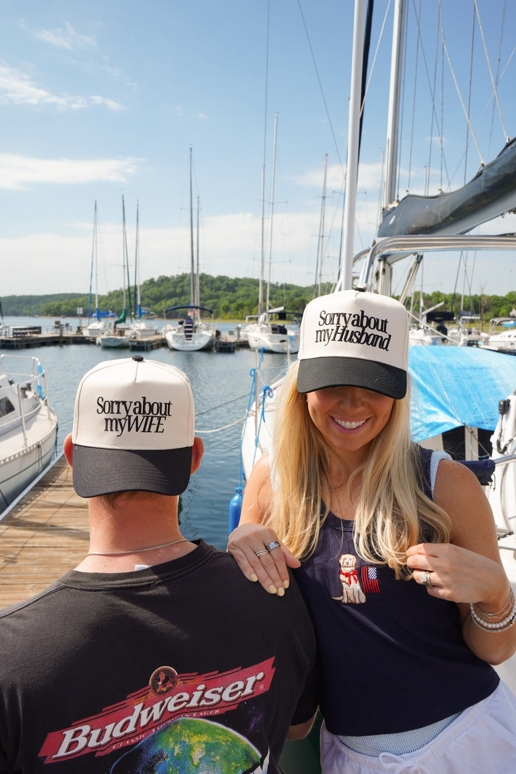 Sorry about my Husband / Wife Vintage Trucker Hat