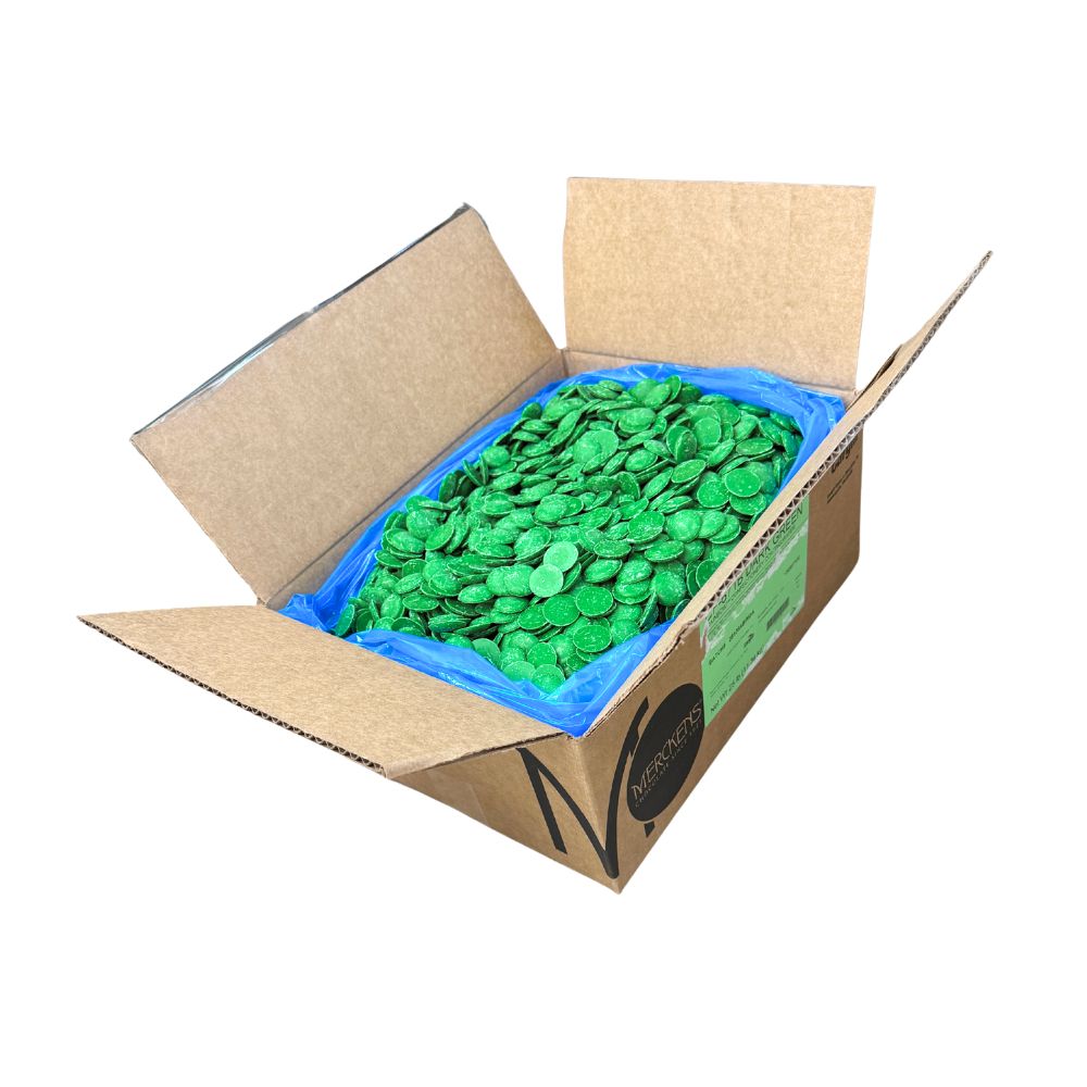 Merckens Dark Green Vanilla-Flavored Candy Coating & Melting Wafers – Bulk Value Bag