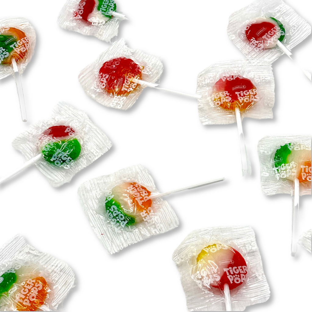 Tiger Pops Lollipops, Assorted Flavors, Bulk Value Bag