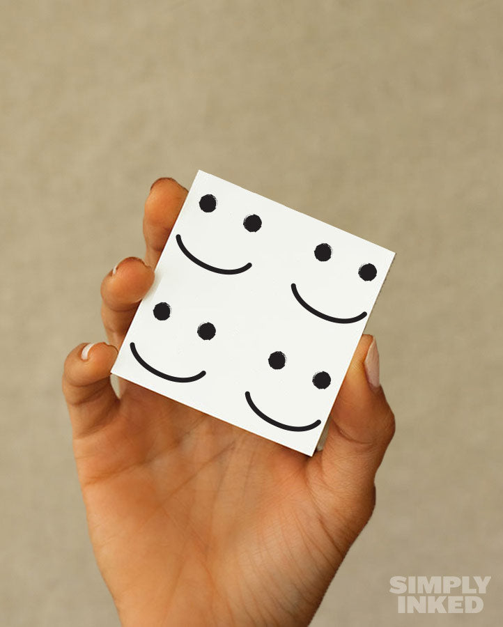 NEW Smiley Face Temporary Tattoos