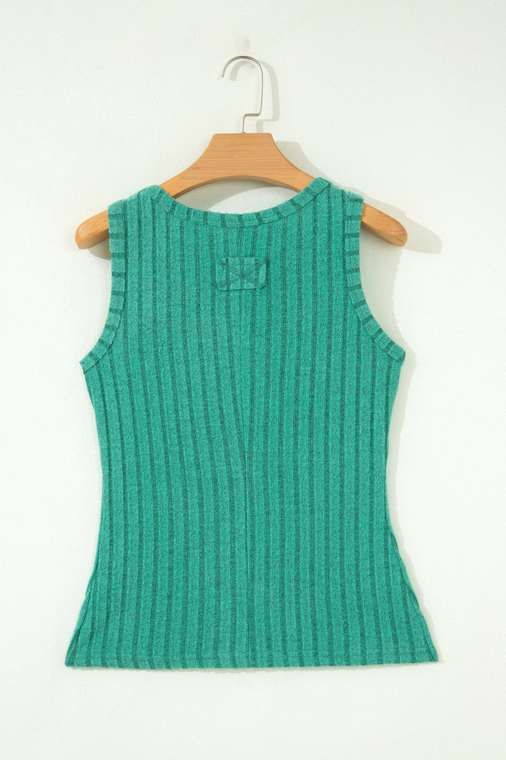 Camel Slim Ribbed Mineral Wash Tank Top