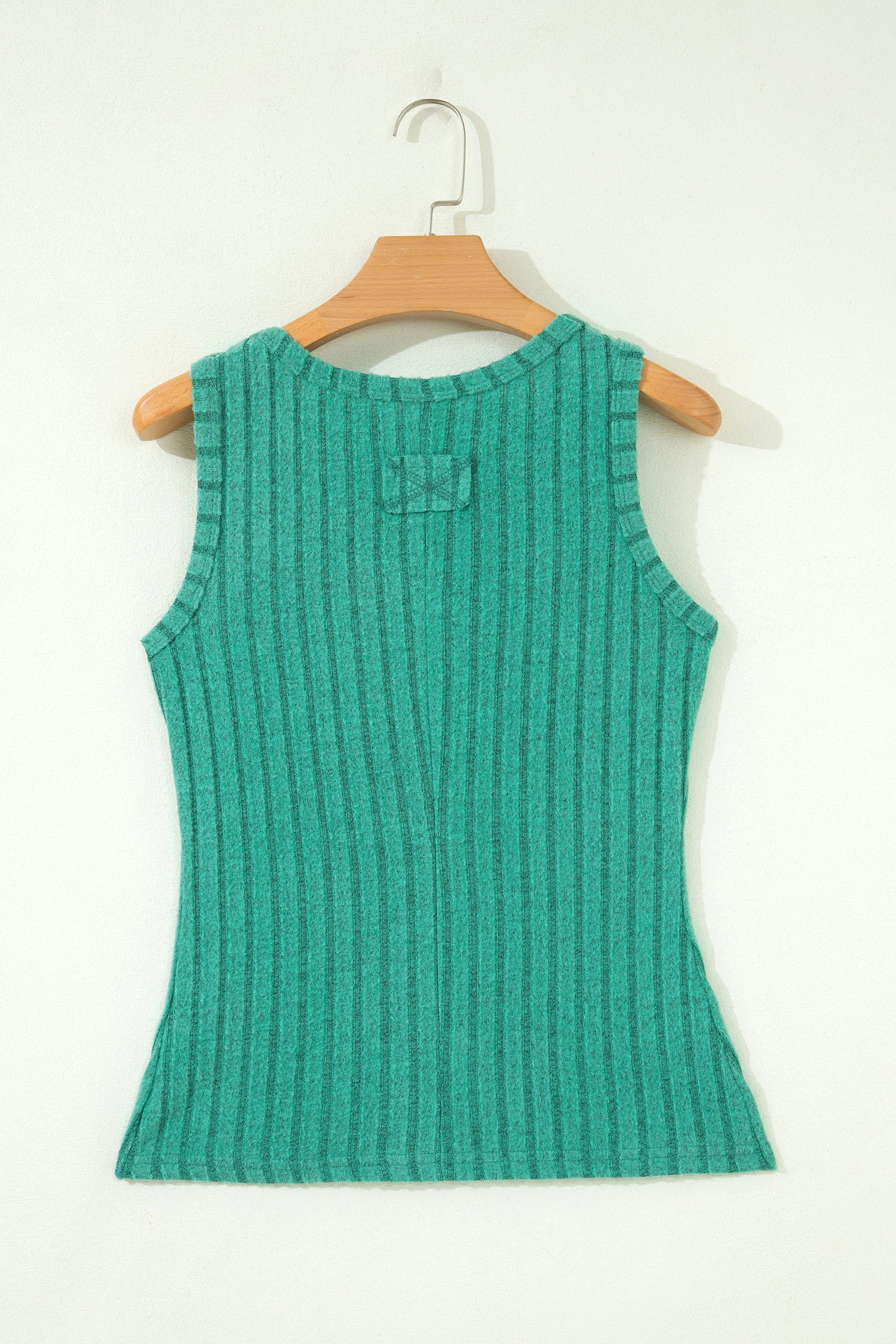 Camel Slim Ribbed Mineral Wash Tank Top