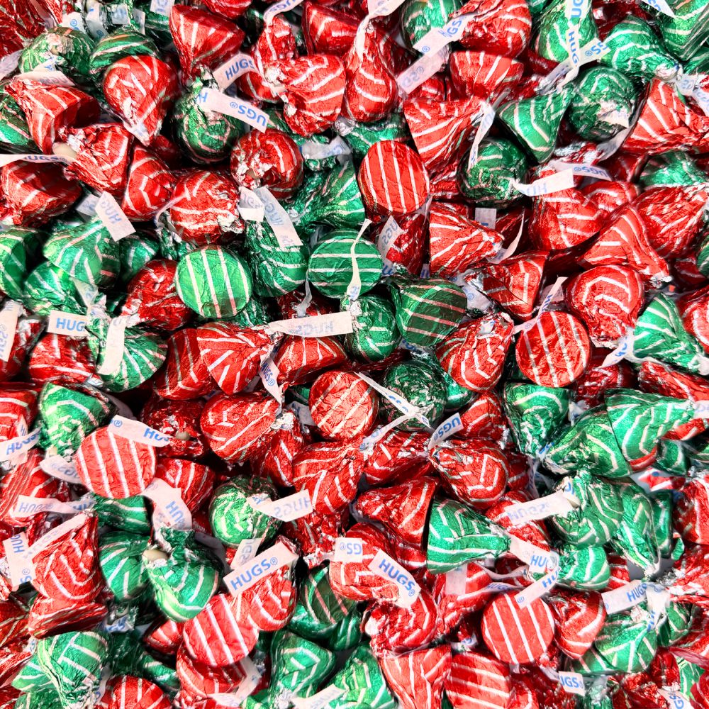 Hershey's Hugs – Milk Chocolate Kisses Hugged by White Creme – Bulk Value Bag