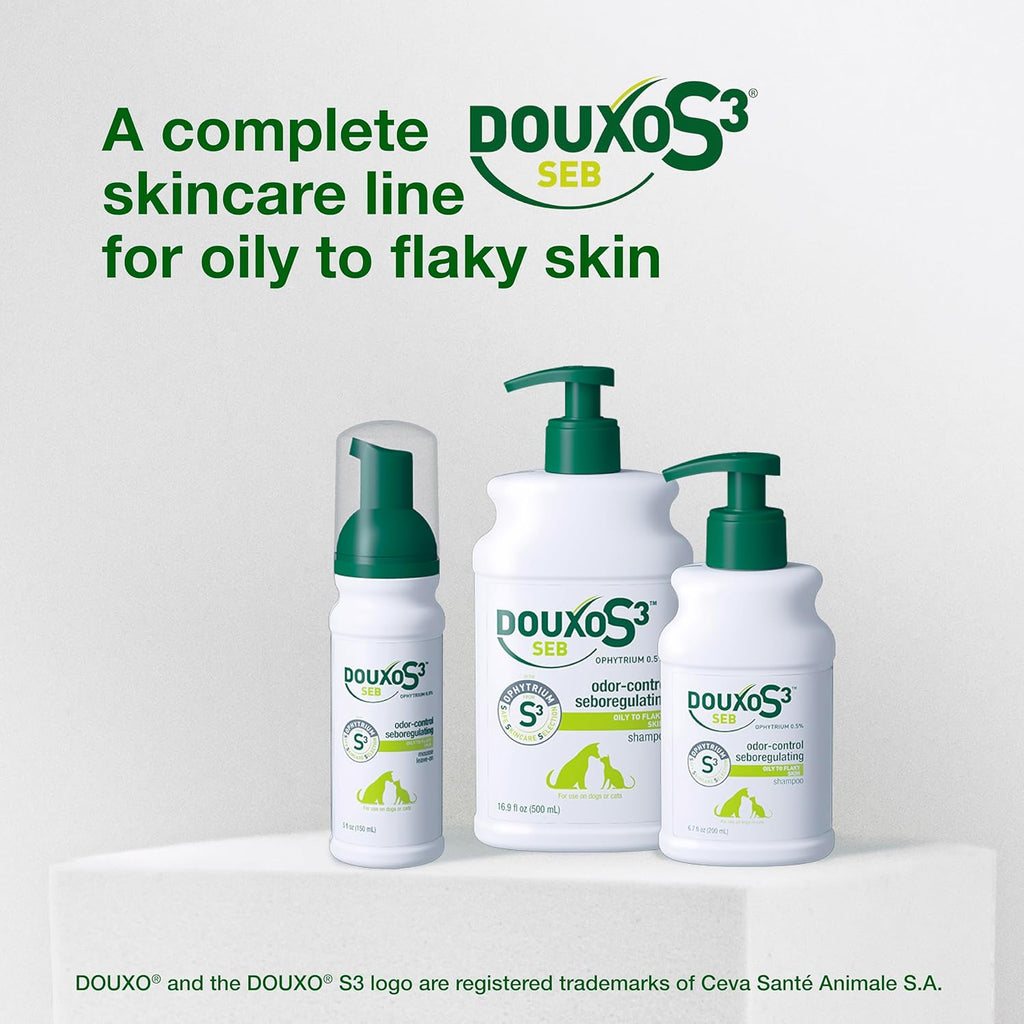 Douxo S3 SEB Mousse for Dogs & Cats Skin Coat Care 5.1 oz.