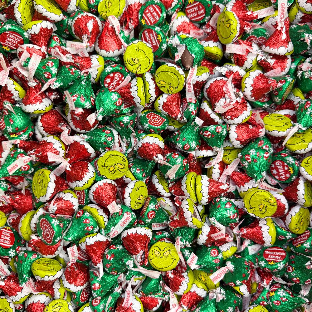 Hershey's Kisses Milk Chocolate Grinch - Bulk Value Bag