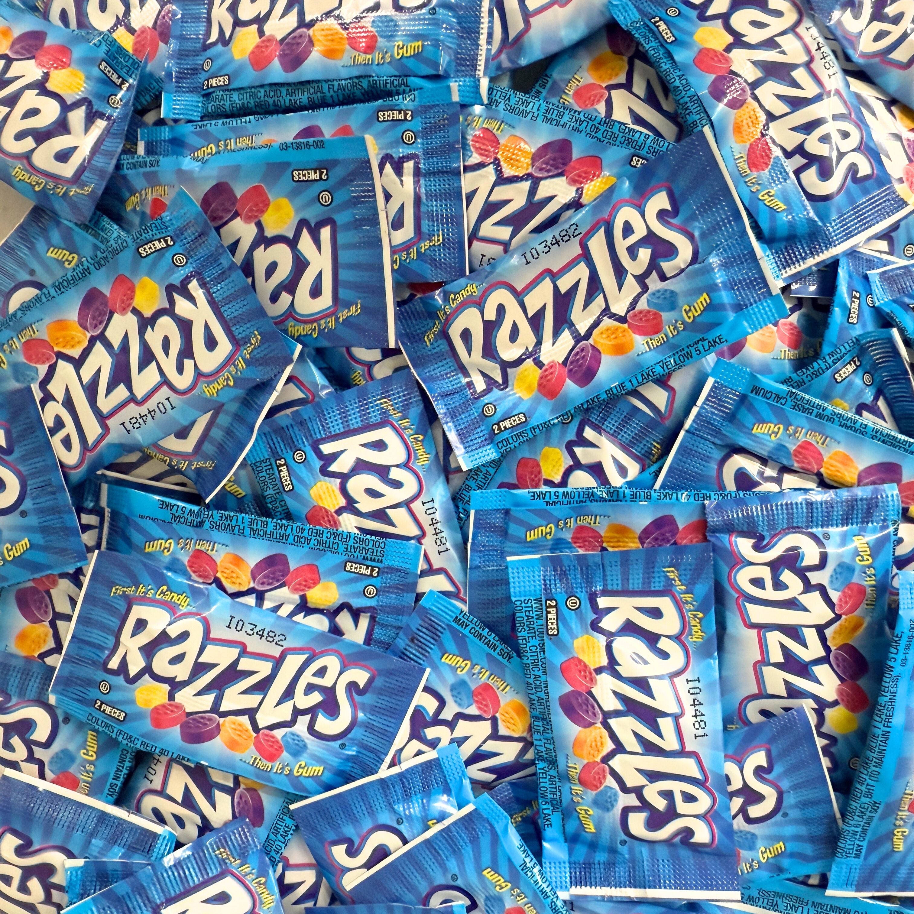 Razzles Original Candy Gum – Assorted Fruit Flavors – Bulk Value Bag