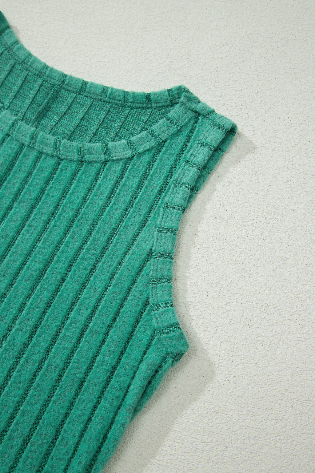Camel Slim Ribbed Mineral Wash Tank Top