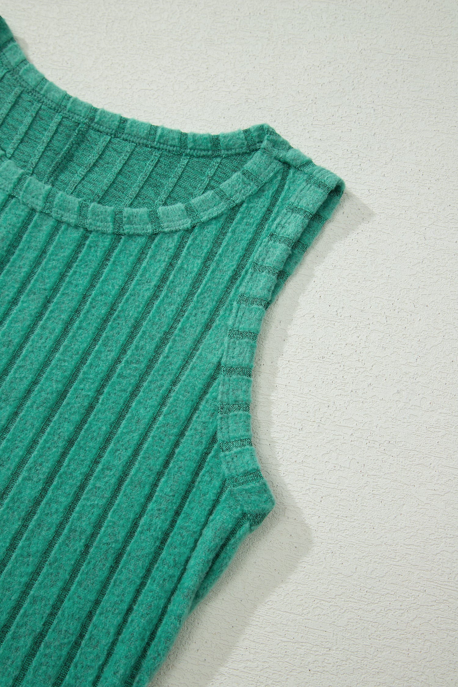 Camel Slim Ribbed Mineral Wash Tank Top