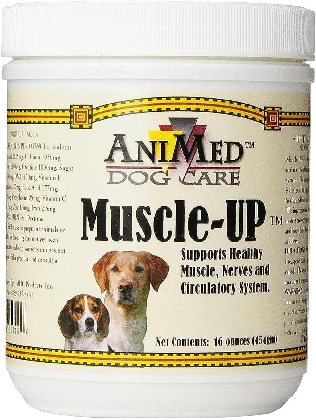 AniMed Muscle Up Powder for Dogs Muscle Recovery & Electrolyte Support 16 oz.