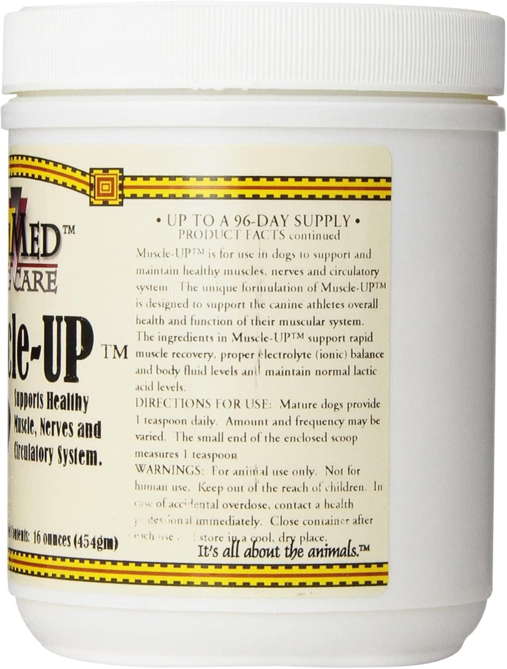AniMed Muscle Up Powder for Dogs Muscle Recovery & Electrolyte Support 16 oz.