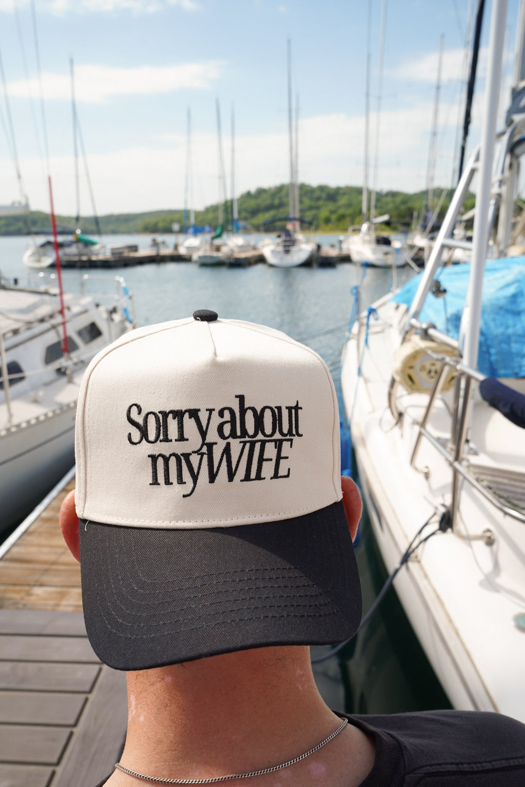 Sorry about my Husband / Wife Vintage Trucker Hat
