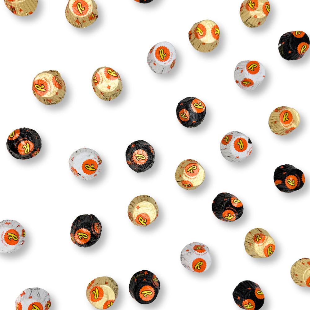 Reese's Miniature Cups Assorted – Milk Chocolate, Dark Chocolate & White Creme with Peanut Butter, Bulk Value Bag