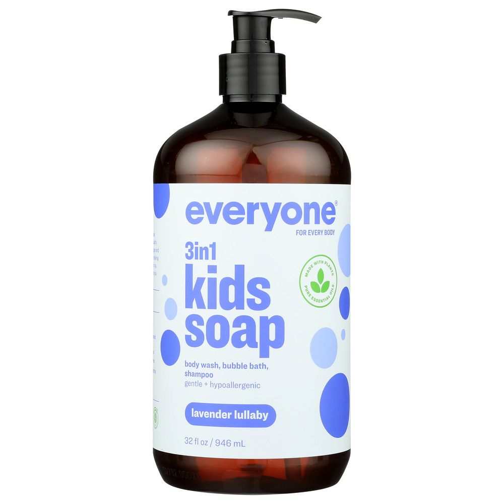 EVERYONE: Everyone Kids 3in1 Lavender Soap,32oz - Gentle|Multi-use