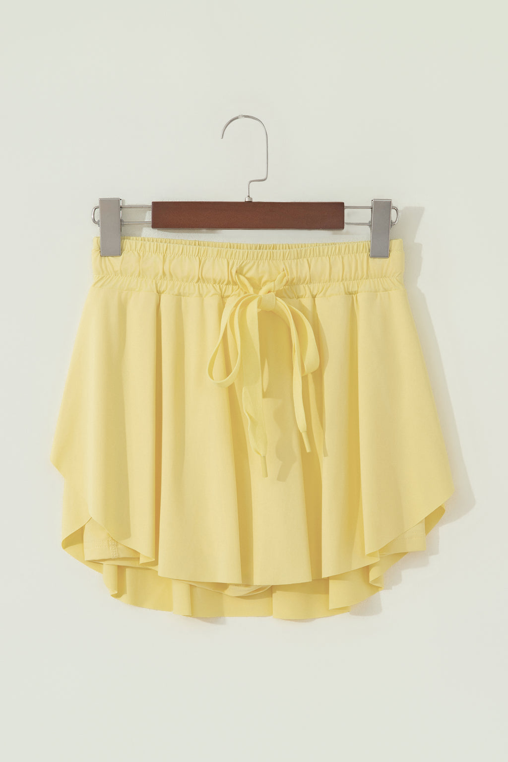 Dark Blue Drawstring Elastic Waistband Lined Tennis Skorts