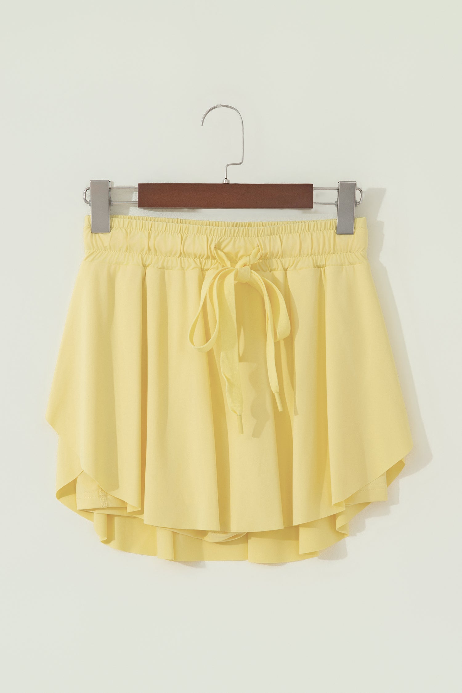Dark Blue Drawstring Elastic Waistband Lined Tennis Skorts