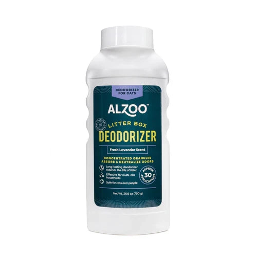 Alzoo Cat Litter Deodorizer Fragrant Fresh Lavender 26 oz.