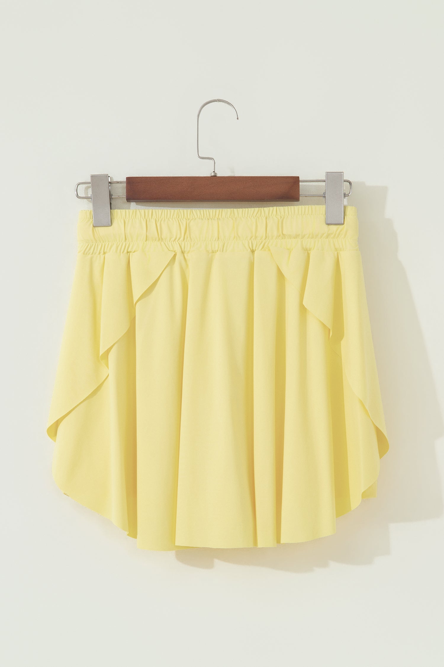 Dark Blue Drawstring Elastic Waistband Lined Tennis Skorts