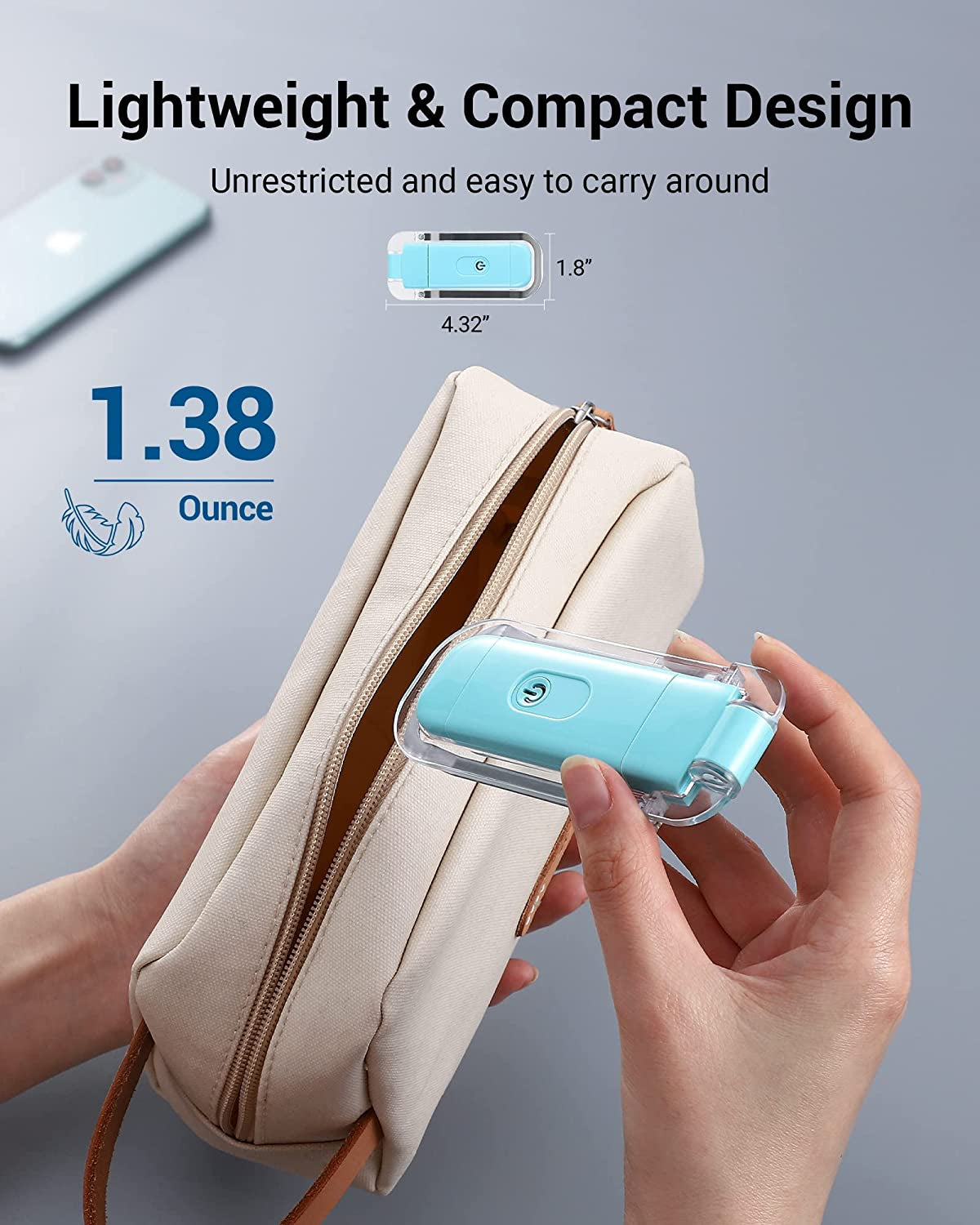 Book Reading Light with Clip, USB Rechargeble Booklight (Blue) | Brightness Adjustable, Amber & Warm White Glow, Flexible Lighting Angle, Sleep Aid Light for Kids, Bookworms, Adults