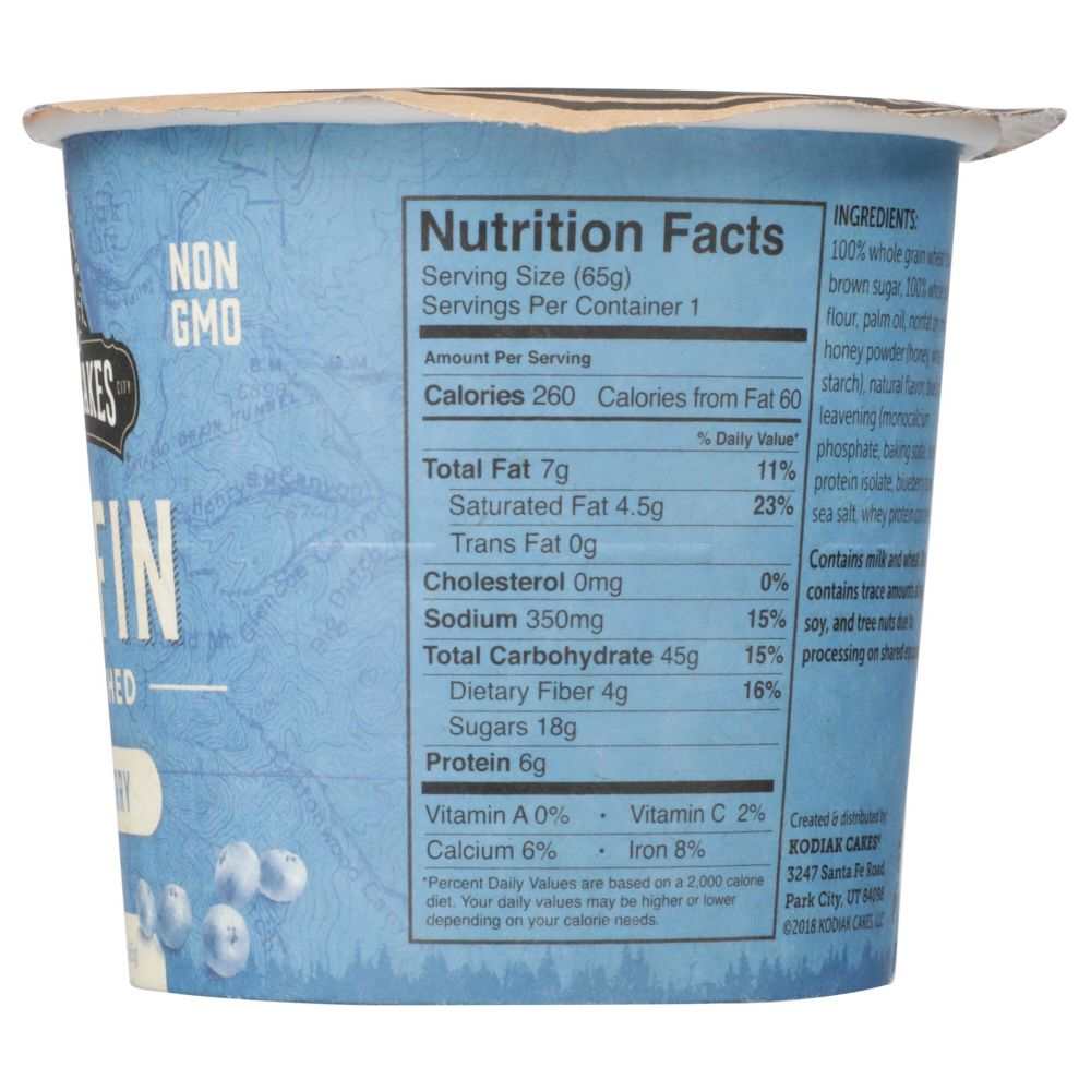 KODIAK Muffin Cup Blueberry, 2.29 oz