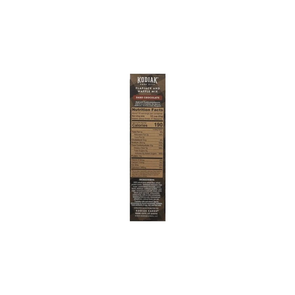KODIAK Mix Power Cakes Dark Chocolate Flapjack, 18 oz