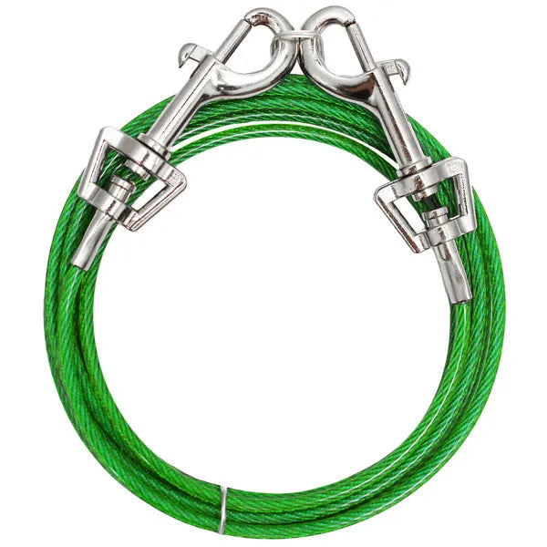 Boss Pet Snap Around Tree Tie Out Cable 20ft For Dogs Up to 10 lb