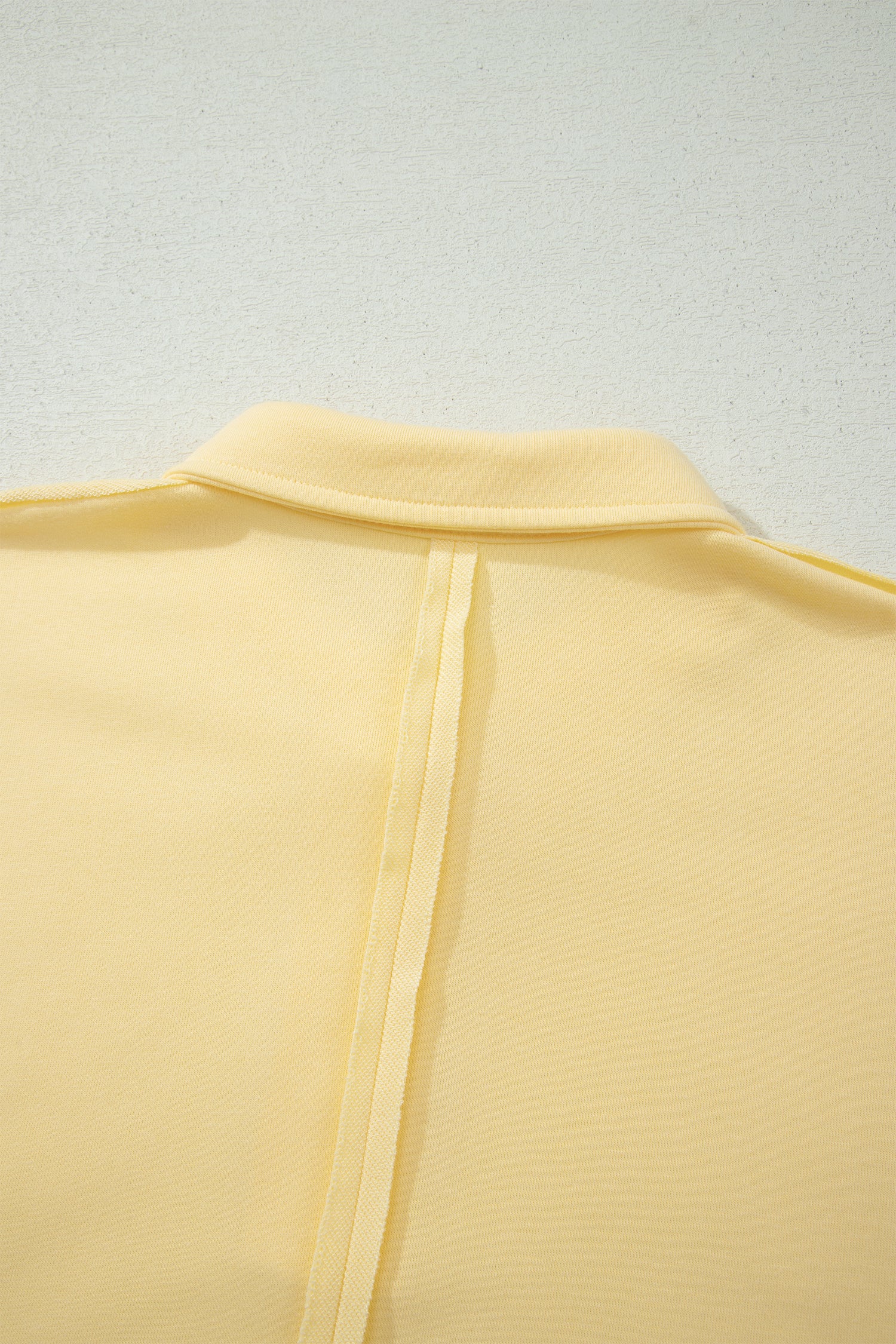 Mist Blue Loose Polo Tee Elastic Waist 2pcs Short Set