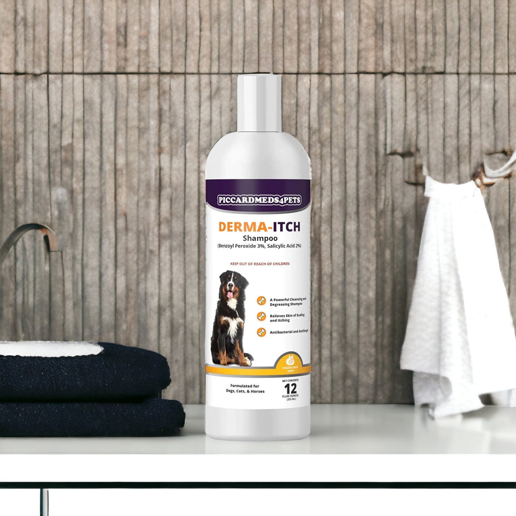 Piccardmeds4pets Derma-Itch Shampoo for Dogs 12 oz. + FREE Camo Bandana!