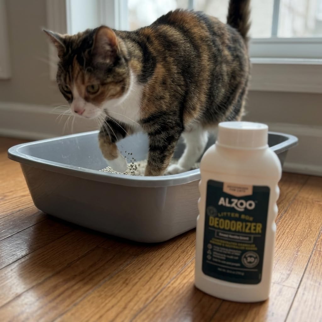 Alzoo Cat Litter Deodorizer Fragrant Sweet Vanilla Granules 26.6 oz.