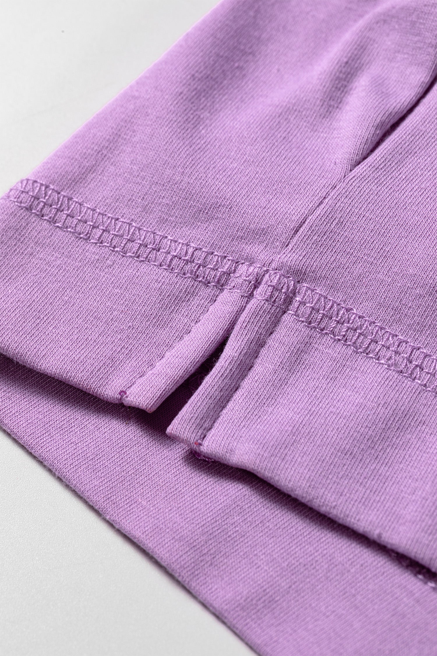 Strawberry Pink Raw Edge Patch Pocket Oversized Top and Shorts Set