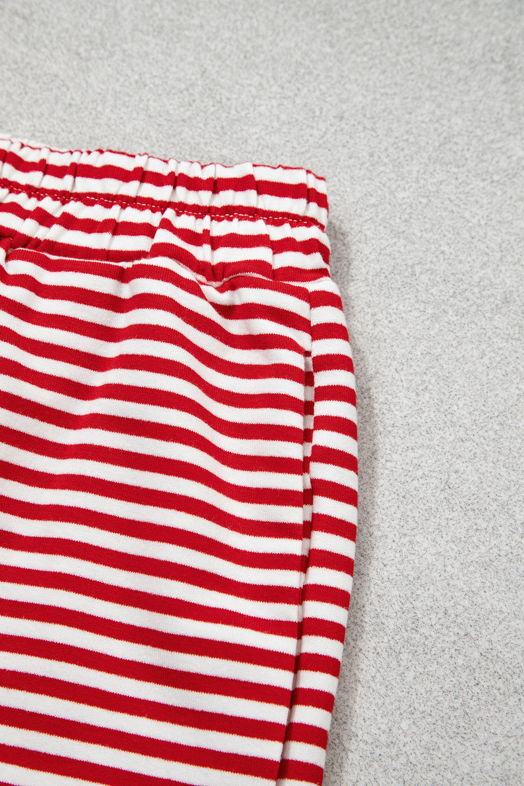 Pink Stripe Oversize Mock Neck Sweatshirt and Shorts Set