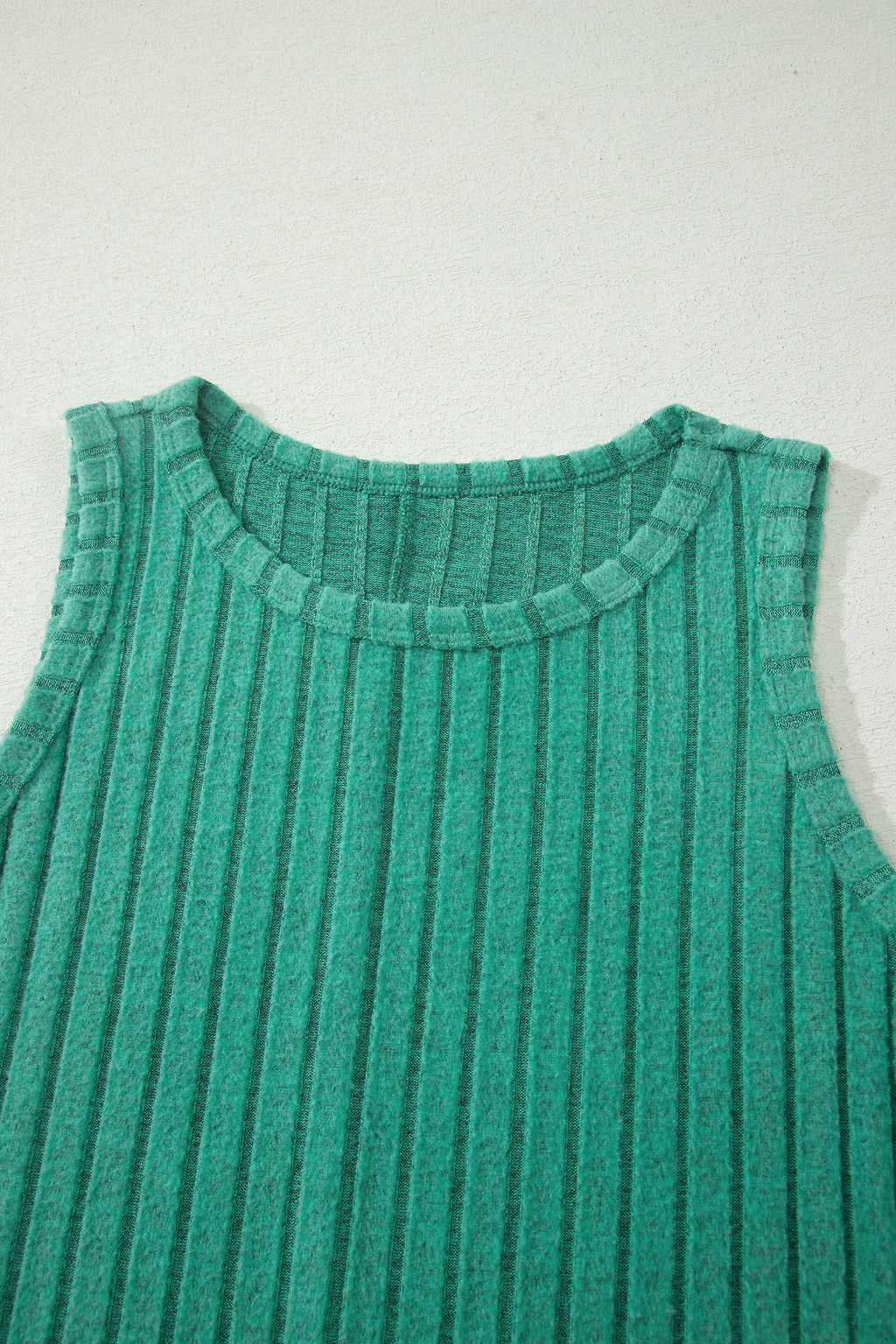 Camel Slim Ribbed Mineral Wash Tank Top