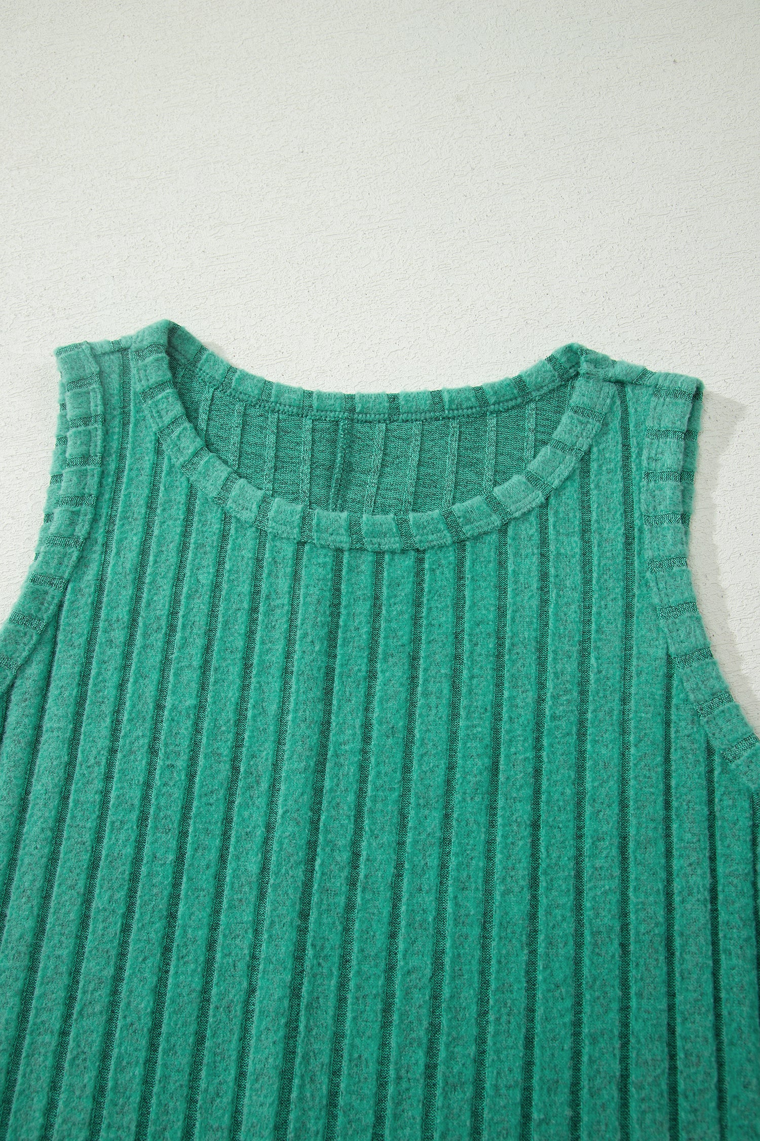 Camel Slim Ribbed Mineral Wash Tank Top